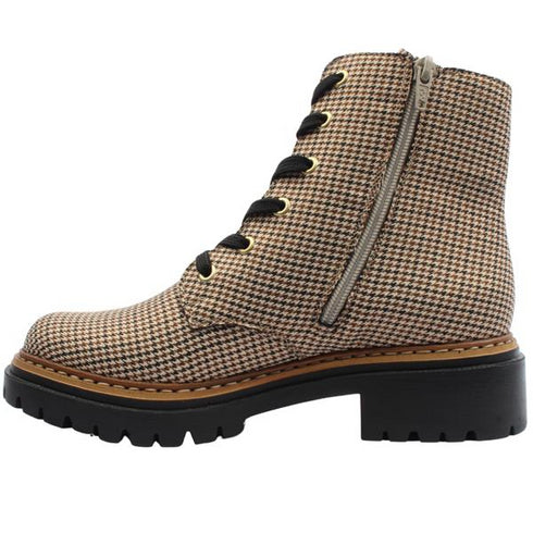 Rieker 72617 Houndstooth Laced Boot
